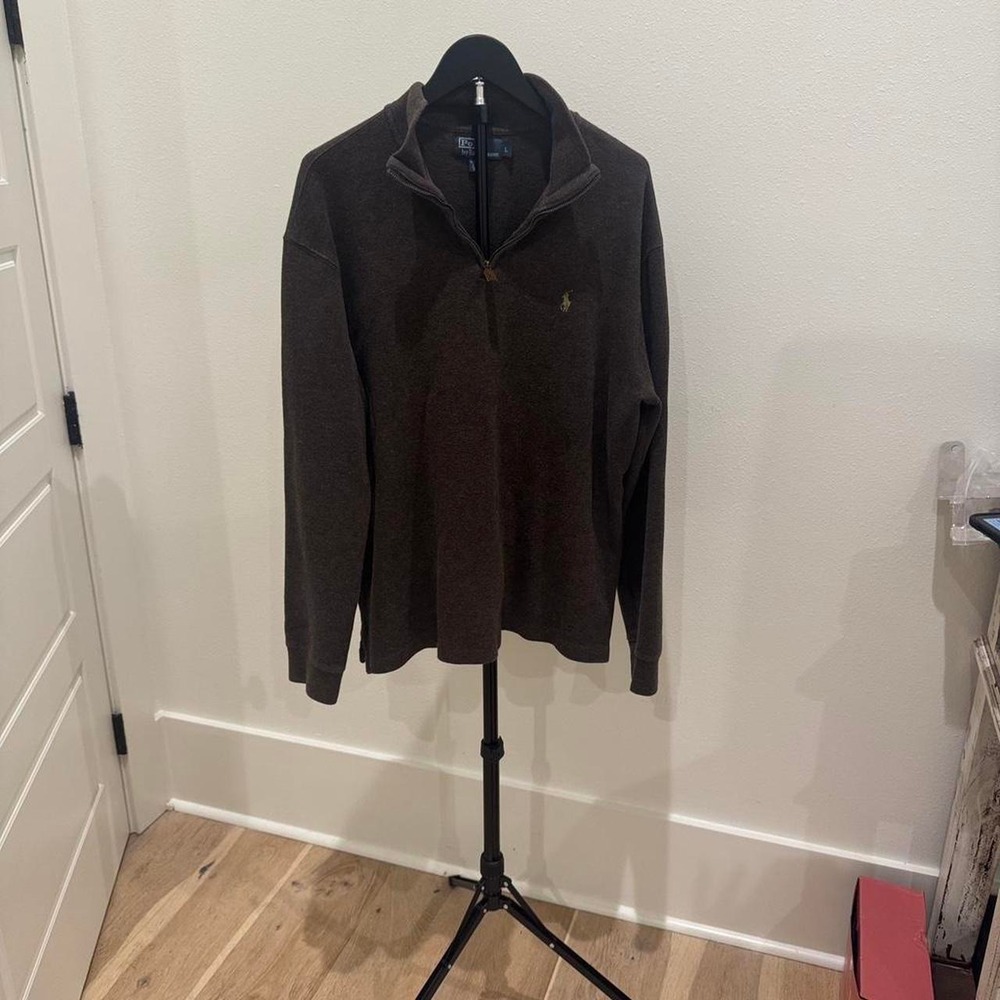 Ralph Lauren brown 1/4 zip pullover